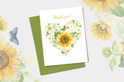 Sunflowers clipart, patterns, frames, hearts &amp; wreaths Product Image 16