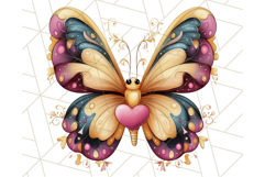 Jewel Toned Butterfly PNG Clipart, Vibrant Butterflies Product Image 4