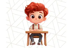 Boy Teacher Clipart PNG, Cute Male Teacher Illustration Product Image 4