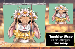 RADIANT 20oz Tumbler Graphic for Gifts , Cute Bunny Product Image 1