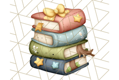 Magical Bookish Unicorn PNG Clipart Reading Books &amp; Stories Product Image 4