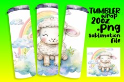 Charming Pet Portrait Sublimation Tumbler Design - 20oz Product Image 1