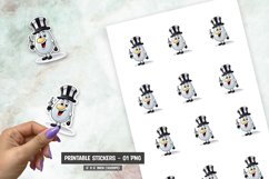 Cartoon sticker, Cute character sticker png Product Image 1