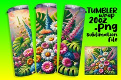 20oz Tumbler Design for Sublimation , Flower Product Image 1