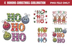 Hohoho Christmas Clipart PNG Product Image 1