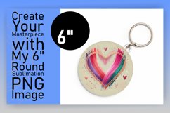 Sophisticated Circle Design for Sublimation , Heart Product Image 1