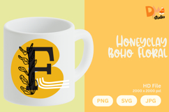Honeyclay Boho Floral Monogram Product Image 1