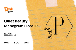 Quiet Beauty Monogram Floral Product Image 1