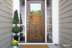 Welcome Floral Door Sign Laser Cut | Wooden Door Hanger Product Image 5