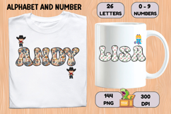 Vintage Toys Alphabet and Numbers PNG 300 DPI Product Image 6