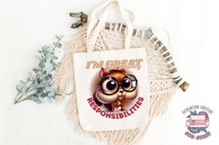 Funny Sarcasm Sublimation design PNG Quote Animal Product Image 4
