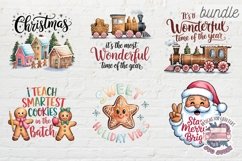 Christmas Gingerbread Mans bundle 61 PNG Sublimation Cute Product Image 10
