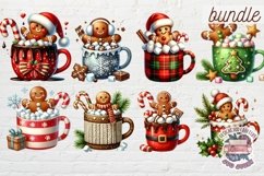 Christmas Gingerbread Mans bundle 61 PNG Sublimation Coffee Product Image 8