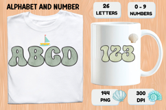 Summer Alphabet &amp; Numbers PNG Clipart Doodle Letters 300 DPI Product Image 6