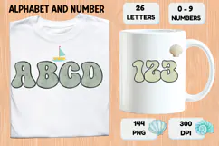 Summer Alphabet & Numbers PNG Clipart Doodle Letters 300 DPI Product Image 6