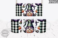 Halloween Gnome Mug Wrap Sublimation - Halloween PNG Product Image 1