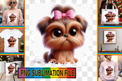 Joyful TOTE BAG Gift Magic PNG, 3D Dog Product Image 1