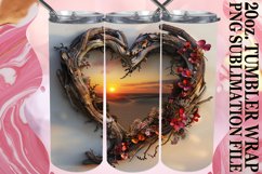 Heartfelt Horizons: 20oz Heart Frame Wrap Product Image 1