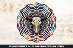 Skull Wind Spinner Sublimation Design Product Image 1