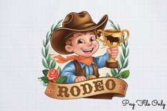 Little Cowboy Clipart PNG Product Image 1