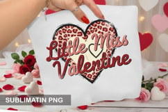 Little miss valentine - Valentine Sublimation PNG Design Product Image 1