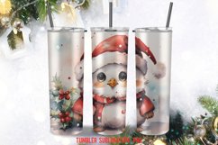Christmas Santa Penguin Tumbler Sublimation Designs Product Image 4