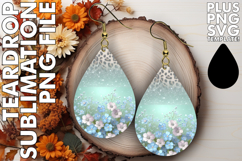 Timeless Teardrop Earrings Gift PNG, Leopard Prints Product Image 1