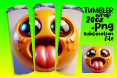 GIFT-WORTHY 20oz Tumbler Template , 3D Emoji Product Image 1