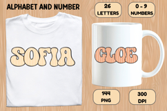 Stripes Alphabet Letters &amp; Numbers Clipart PNG 300DI Product Image 6
