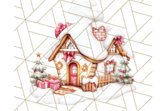 Vintage Christmas Clipart PNG, Cute Animals Holiday Elements Product Image 4