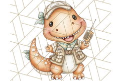 Cute Cartoon Dinosaur Clipart PNG, Prehistoric Animals PNG Product Image 4