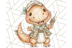 Cute Cartoon Dinosaur Clipart PNG, Prehistoric Animals PNG Product Image 4