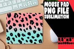 Gradient Leopard Pattern Mouse Pad PNG Product Image 1
