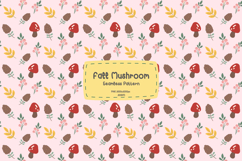Fall Mushroom seamless pattern Product Image 1