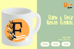 Fern &amp; Folk Boho Floral Monogram Product Image 1