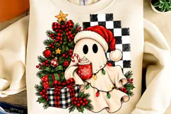 Sparkling Christmas Ghost PNG, Trending Christmas PNG Product Image 2