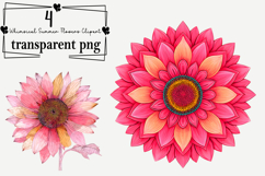 Whimsical Summer Flowers Clipart Watercolor PNG Product Image 1