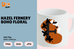 Hazel Fernery Boho Floral Monogram Product Image 1