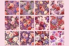 12 Elegant Flower seamless Pattern, vintage flower JPG Product Image 2