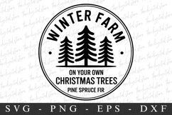 Winter Farm Svg | Christmas svg Product Image 1