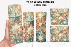 Christmas Skinny Tumbler 20oz Wrap Design, Christmas Tumbler Product Image 1