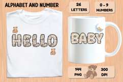 Lovely Baby Shower Alphabet &amp; Numbers Clipart PNG 300 DPI Product Image 6