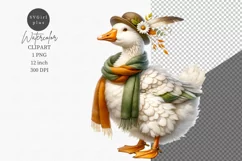 Farm animals clipart, Goose clipart, Cute animals Product Image 1