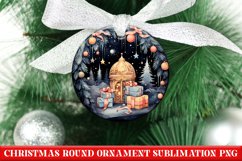Christmas Round Ornament PNG | Christmas | Sublimation | PNG Product Image 1