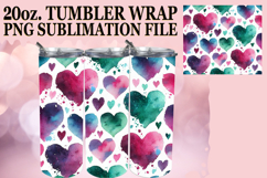 Bright Reflections 20oz tumbler wrap, Heart Product Image 1