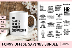 15 Funny Office Saying SVG Bundle V1 Product Image 1