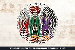 Halloween Witch Wind Spinner Sublimation Design Product Image 1