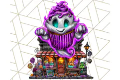 Haunted Treats Clipart PNG, Halloween Candy Art Product Image 4