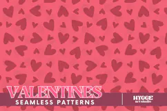 St Valentine's Day Hearts Cupid Love Seamless Pattern PNG Product Image 1