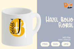 Hazel Boho Floral Monogram Product Image 1